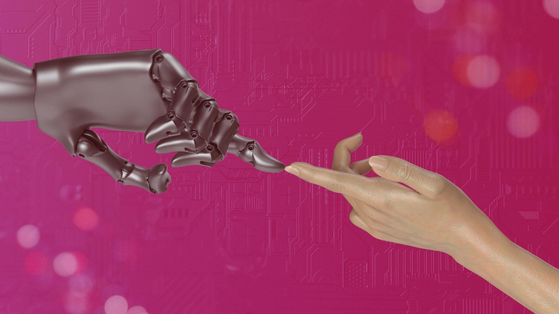 Kreative KI-Projekte und digitale Arbeitsumgebung mit mehreren Bildschirmen